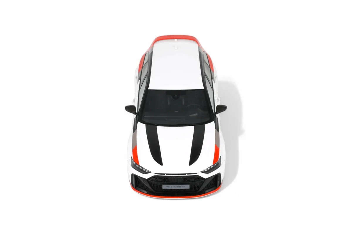 GT Spirit 2024 Audi RS6 Avant GT C8 Arkona White w/ Audisport Livery 1:18 - Image 8