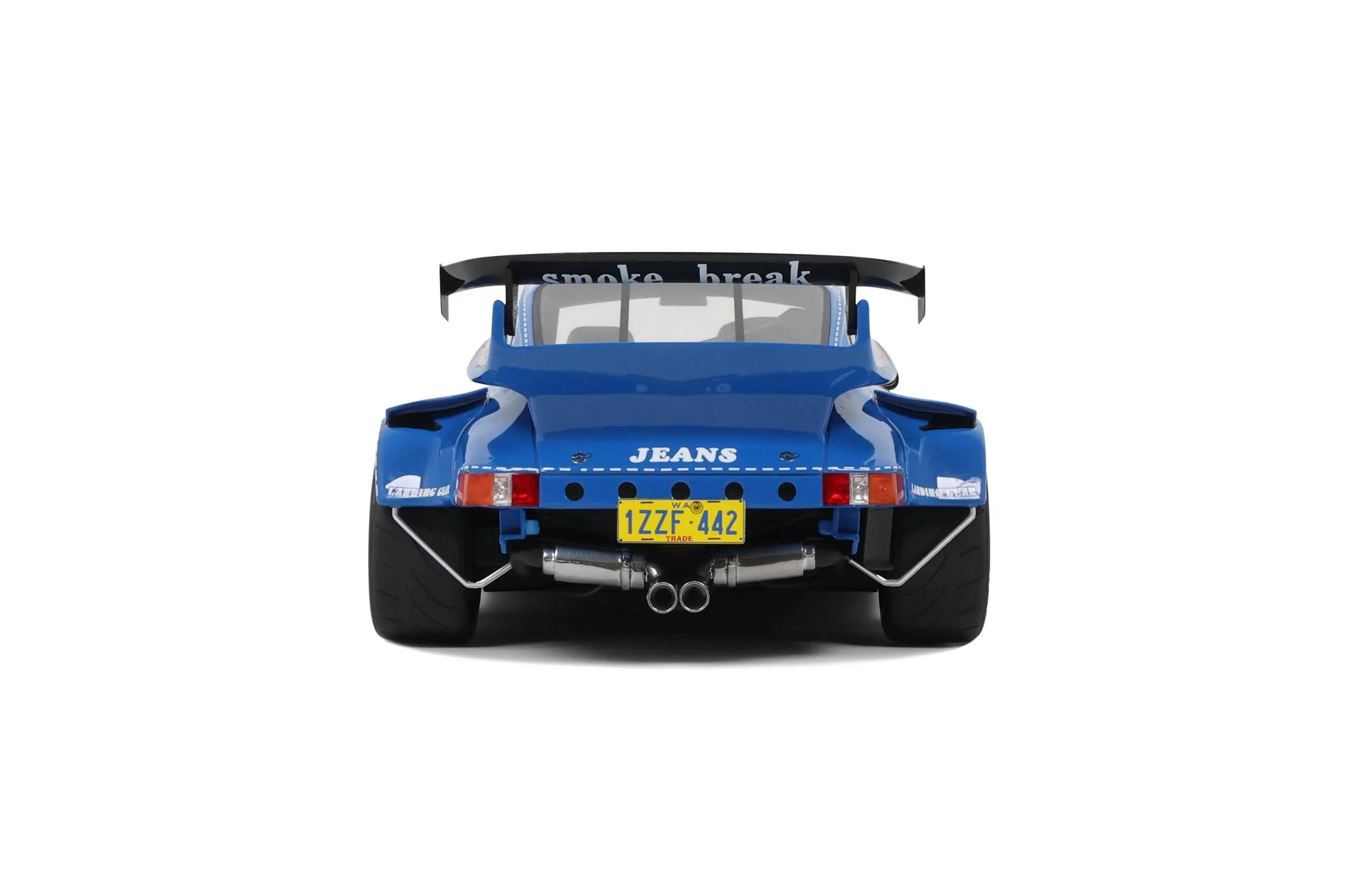 GT Spirit Porsche 911 964 RWB Osho Arrow Blue Jeans Rally Blue 1:18 Resin - Image 4