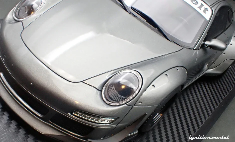 Ignition-Model Porsche 911 RWB 997 GT3 Gun Metallic Grey 1:18 - Image 14