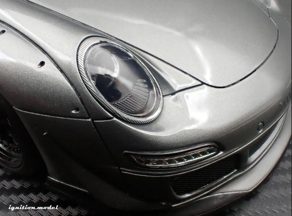Ignition-Model Porsche 911 RWB 997 GT3 Gun Metallic Grey 1:18 - Image 31