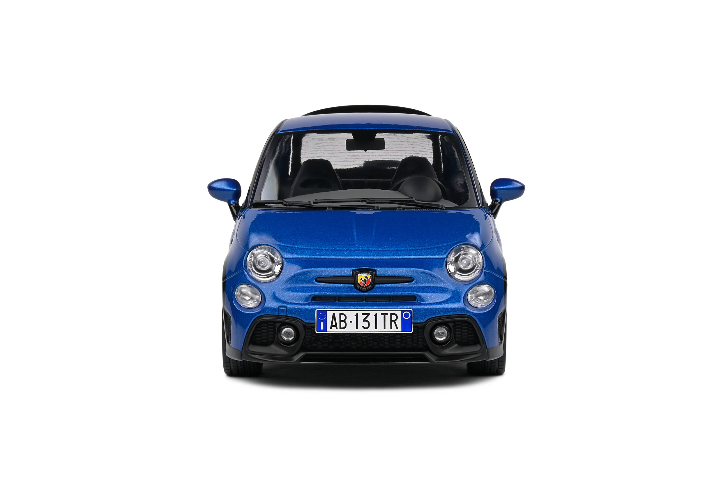 Solido 2022 Fiat 695 (500) Abarth Tribute 131 Rally Blue 1:18 - Image 4