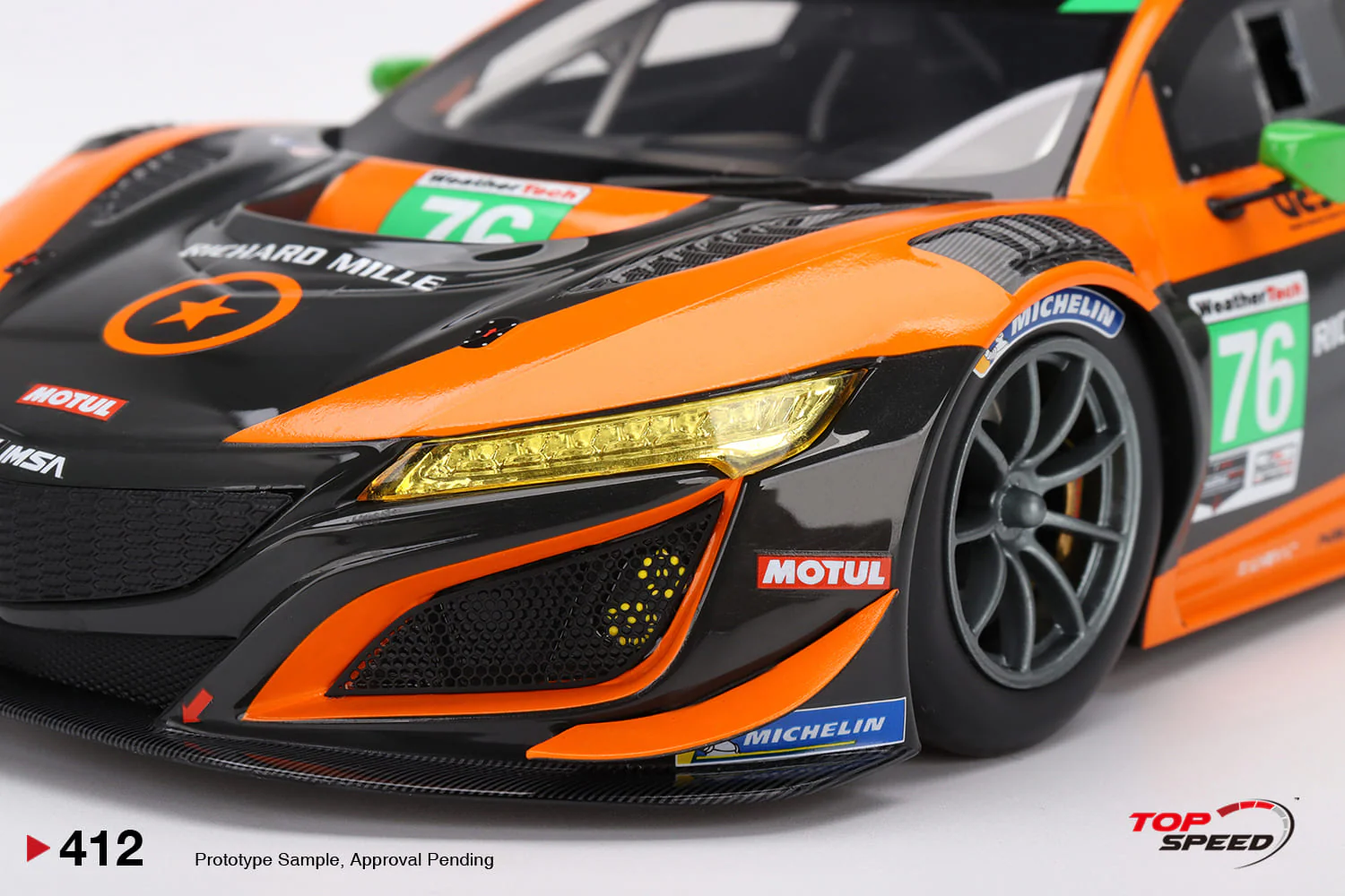 Topspeed 1:18 Acura NSX GT3 EVO #76 Compass Racing IMSA 2021 - Image 4