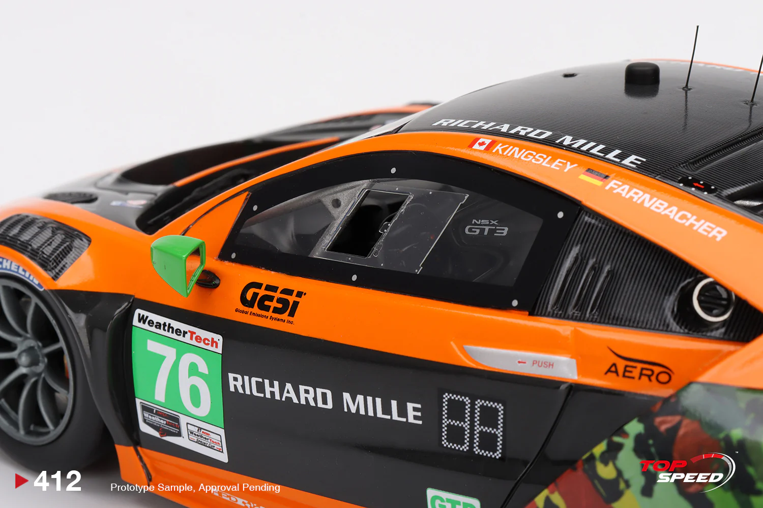 Topspeed 1:18 Acura NSX GT3 EVO #76 Compass Racing IMSA 2021 - Image 5