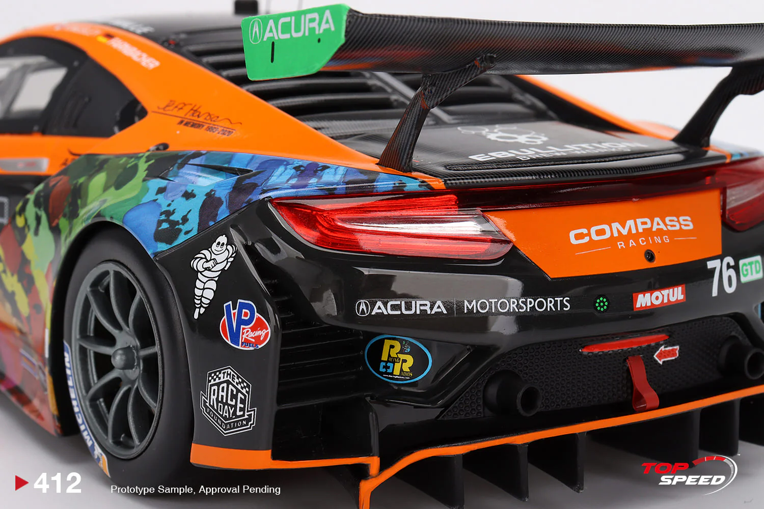 Topspeed 1:18 Acura NSX GT3 EVO #76 Compass Racing IMSA 2021 - Image 6