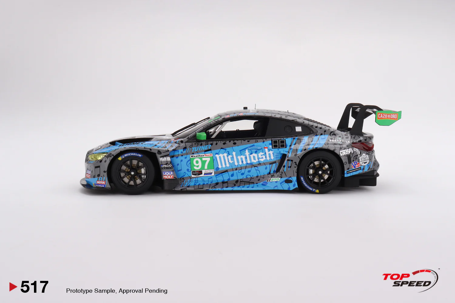 Topspeed 1:18 BMW M4 GT3 #97 Turner Motorsports IMSA 2023 Laguna Seca GTD 2nd Place - Image 4