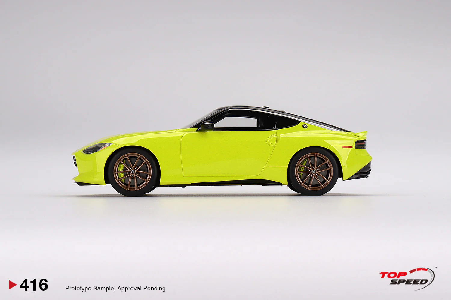 Topspeed 1:18 Nissan Z Proto Spec 2023 Ikazuchi Yellow LHD - Image 3