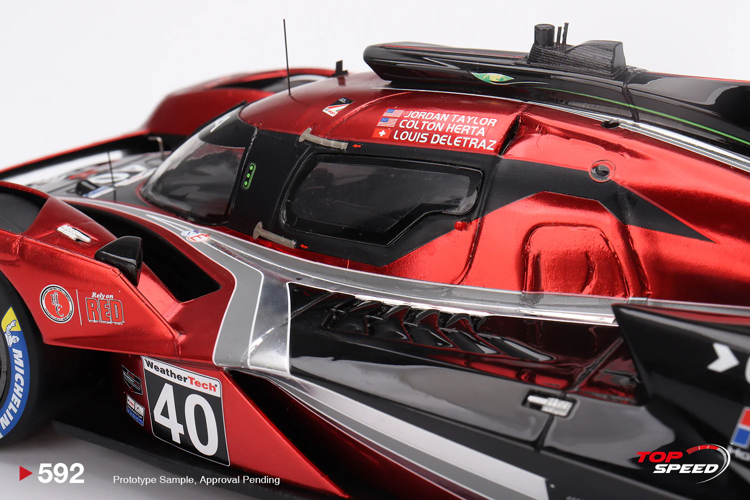 Topspeed Acura ARX-06 GTP #40 Wayne Taylor Racing w/ Andretti 2024 IMSA Sebring 12hrs Winner 1:18 - Image 5